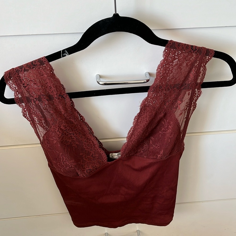 Free people lace tank top
